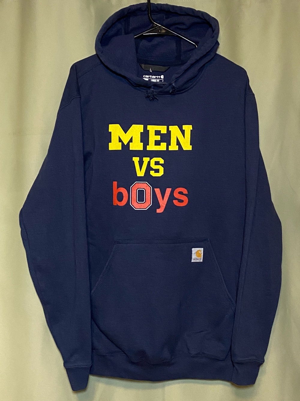 Carhartt x Barstool University of Michigan vs OU Mens vs Boys Rivalry hoodie M